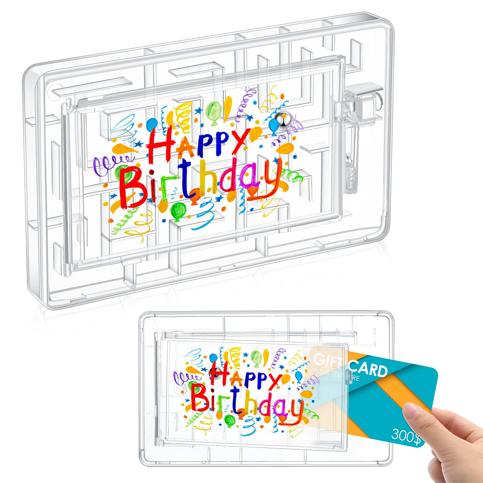 Reusable Gift Card Holder Maze Box - Creative Money & Cash Present Holder for Adults (Birthday, Anniversary, Christmas) - Perfect for Surprise Gifts & Party Favors