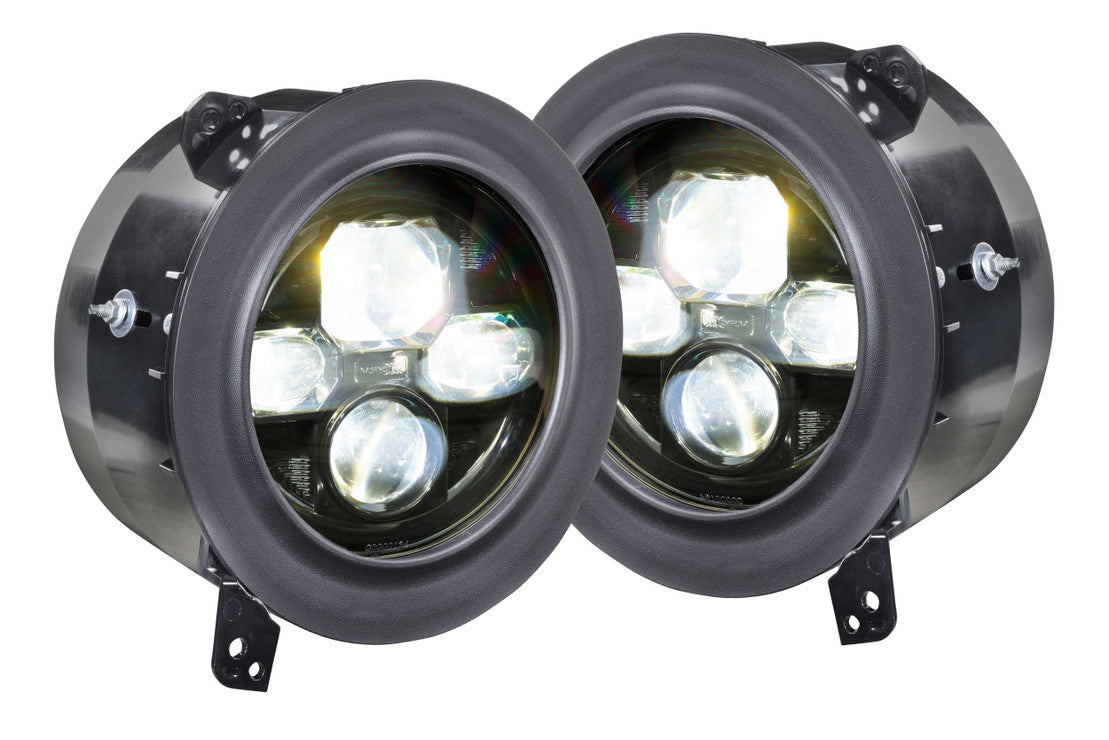 JEEP WRANGLER JL / GLADIATOR JT Waterproof LED Headlights - 7-Inch Sealed Beam Headlamp Conversion Kit for Off-Road, Night Driving & Adventure