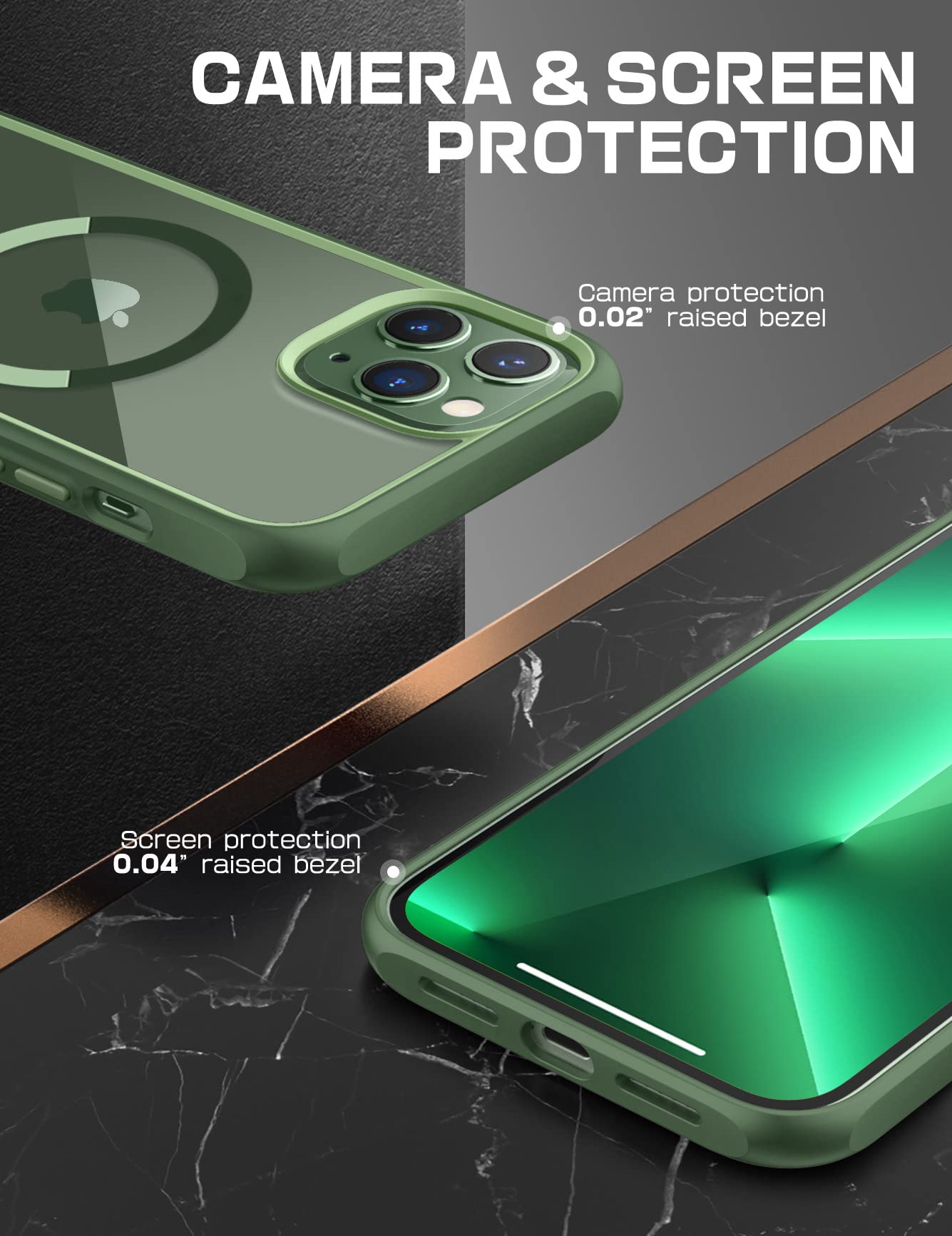 SUPCASE Unicorn Beetle Mag iPhone 13 Pro Max Case - Military-Grade Protective Slim Clear Magnetic Shockproof Phone Cover with MagSafe Compatibility | Perfect for Outdoor Adventures, Work & Everyday Use