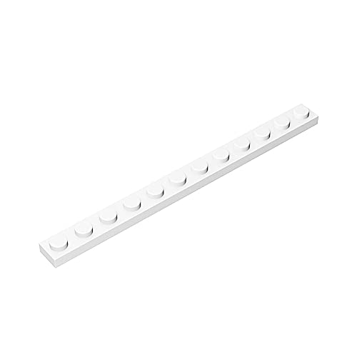 Gobricks GDS-508 1x12 White Plate - 10 PCS - Compatible with Lego 60479 & Major Brick Brands - Building Blocks for DIY Projects, Model Construction & Creative Play