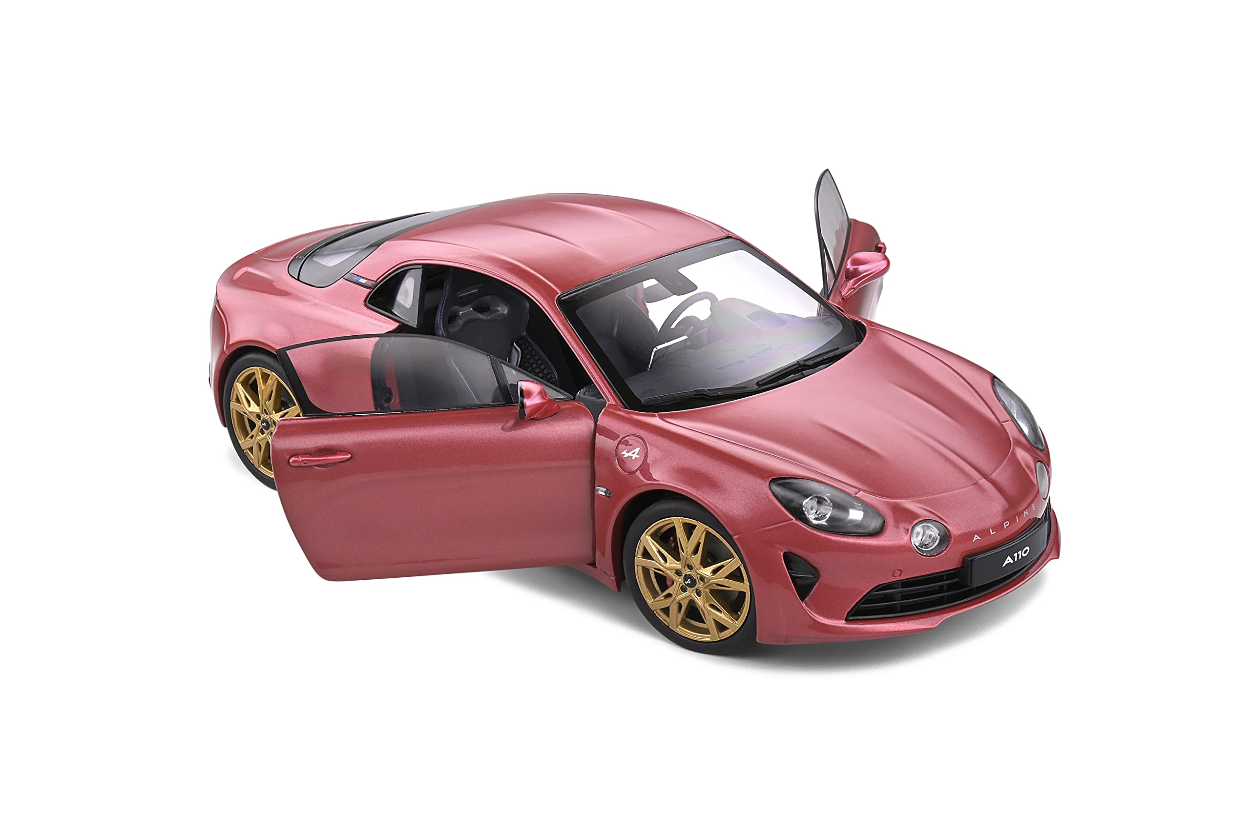 1:18 Scale 2020 Alpine A110 Pure Diecast Model Car - Rose Pink Collectible for Display & Racing Enthusiasts