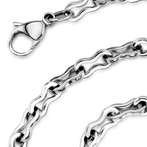 Elegant Figure 8 Stainless Steel Necklace for Women - Durable Hypoallergenic Jewelry Gift for Anniversary, Birthday & Everyday Wear