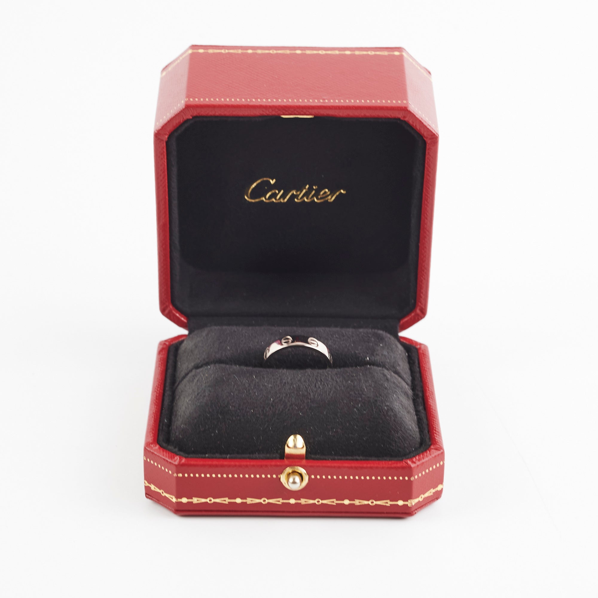 Cartier Love Ring - Small Model Size 50 in 18K White Gold | Luxury Wedding Band & Anniversary Gift for Her