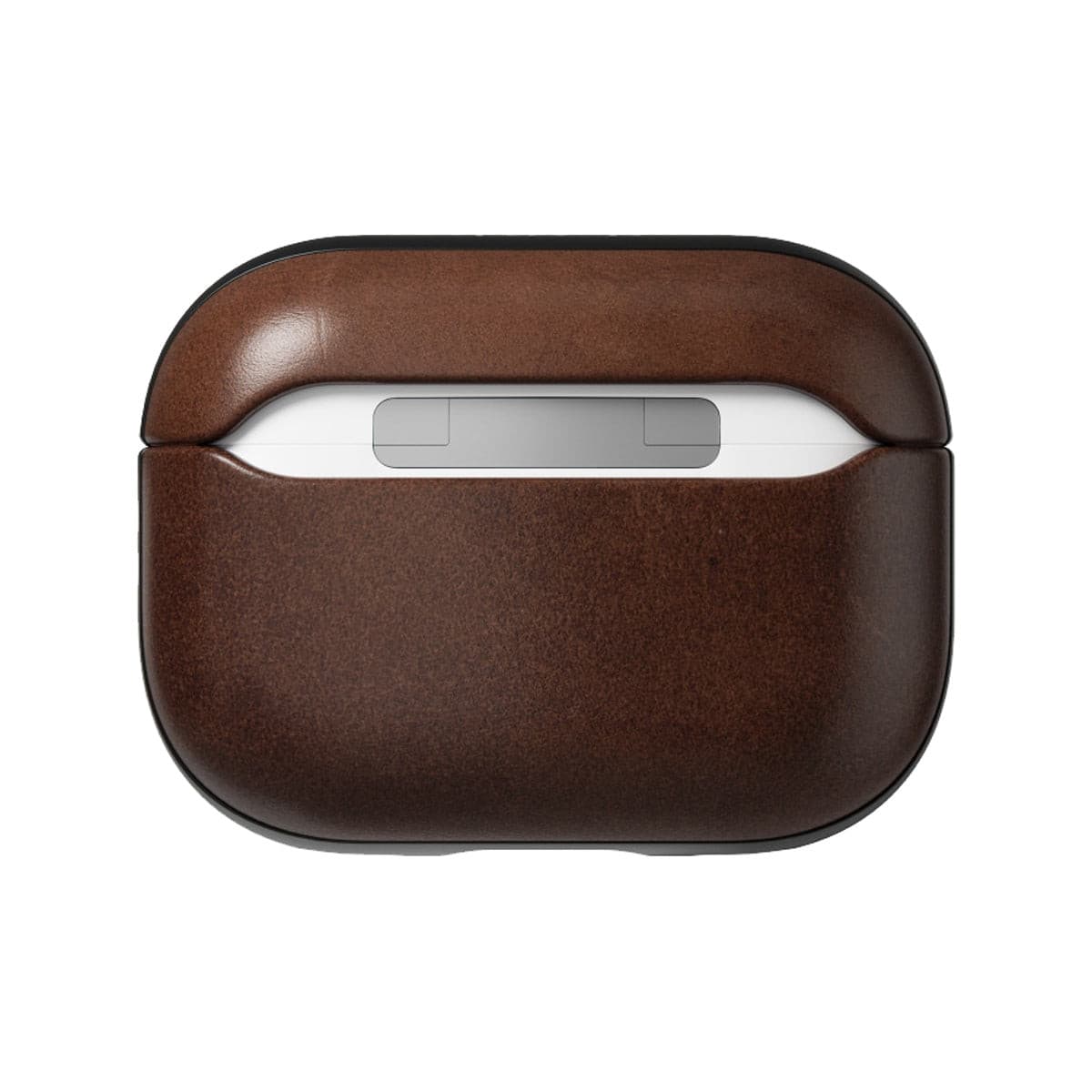 Premium Nomad Modern Leather Case for AirPods Pro 2 - Genuine Rustic Brown Horween Leather - Protective & Stylish Cover for Travel, Work & Everyday Use