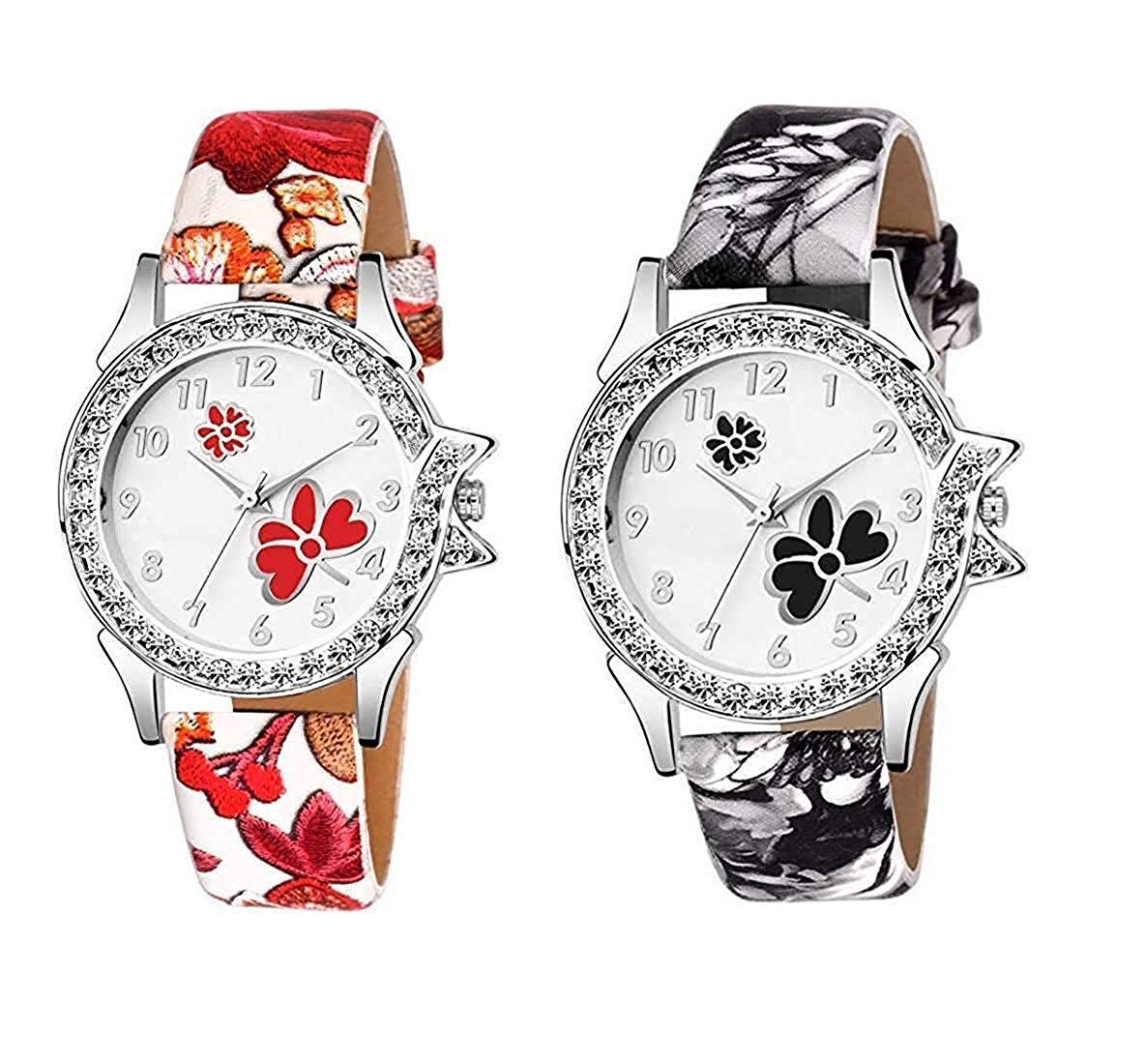 HIRA Analog Multicolor Diamond Dial Women's & Girls' Watches - Stylish Fashion Accessory for Casual, Office & Party Wear
