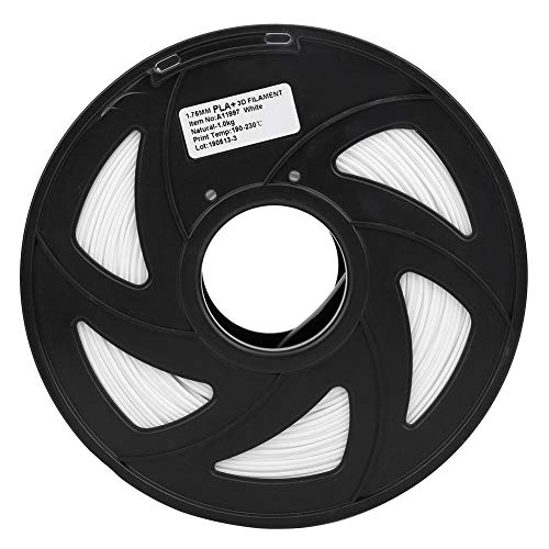 Premium 1.75mm White 3D Printer Filament - High Durability PLA Consumables for Home Decoration, DIY Projects & Creative Printing | Compatible with Most FDM 3D Printers