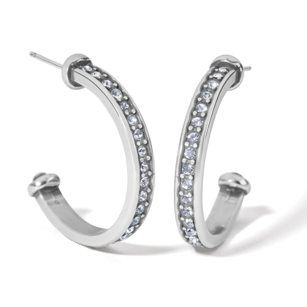 Brighton Meridian Zenith Medium Hoop Earrings - Sterling Silver Fashion Jewelry for Women - Perfect for Everyday Wear, Office & Special Occasions