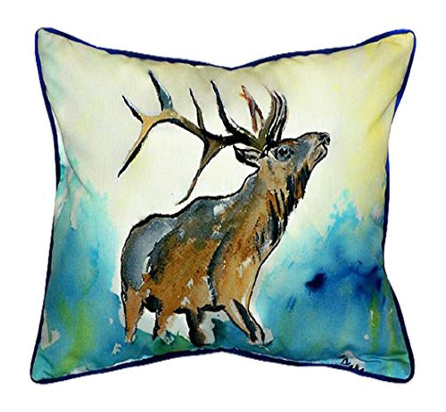 Betsy Drake Elk Pillow - 16x20 Inch Soft Decorative Throw Pillow Cover for Couch, Bed, Sofa - Perfect for Home Decor, Living Room, Nursery & Gifts