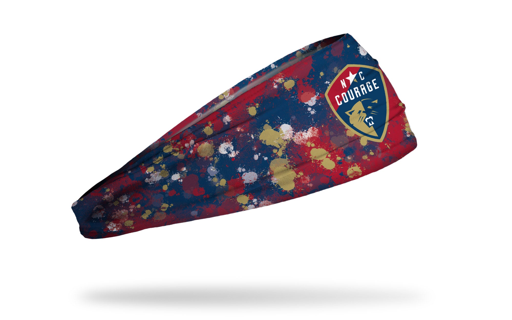 North Carolina Courage Splatter Big Bang Lite Headband - Comfortable & Stylish Soccer Headband for Women & Girls - Perfect for Training, Matches & Outdoor Sports