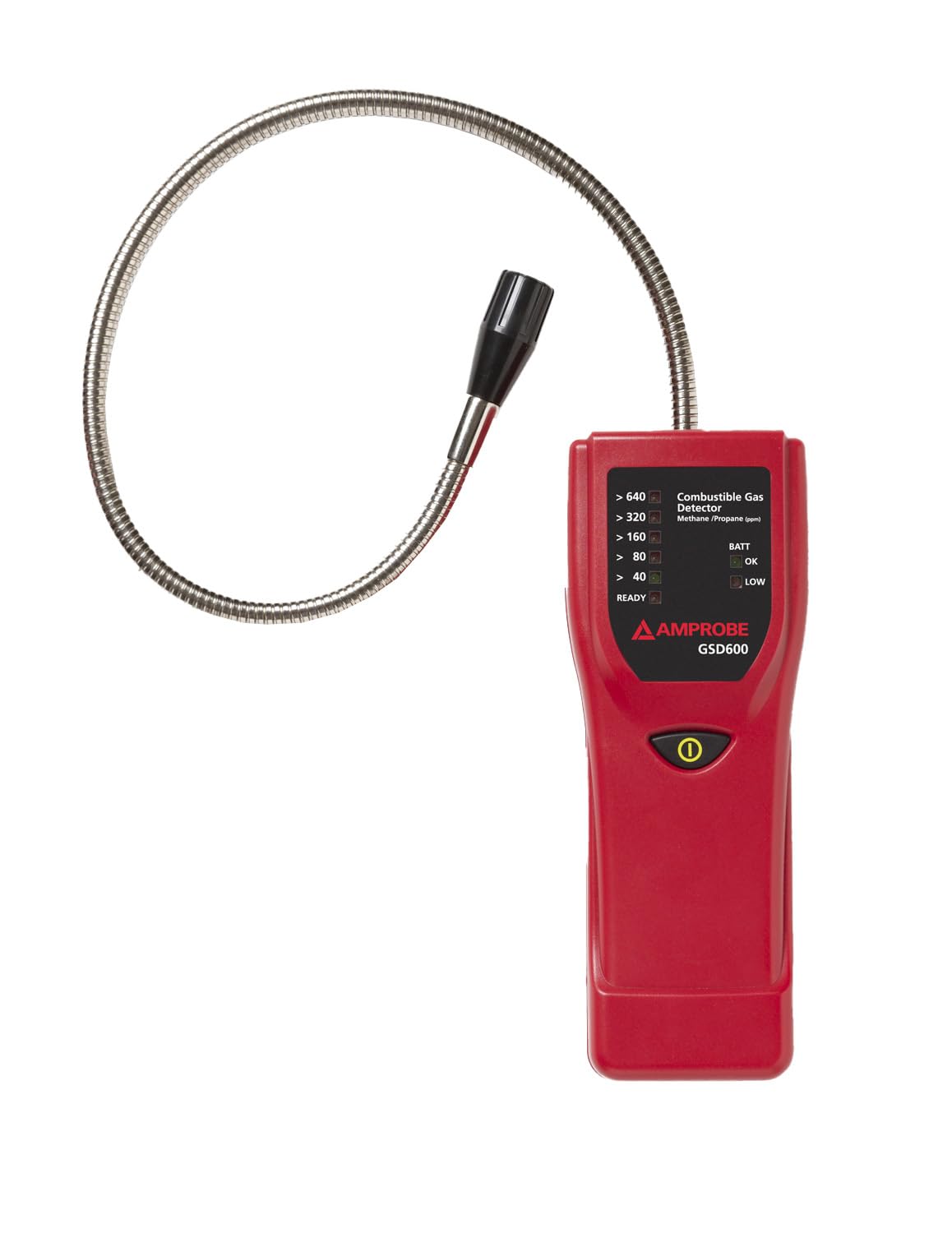 Amprobe GSD600 Professional Gas Leak Detector - Portable Natural Gas & Propane Detector with Audible/Visual Alarms - Ideal for Home Safety, HVAC Maintenance & Industrial Use