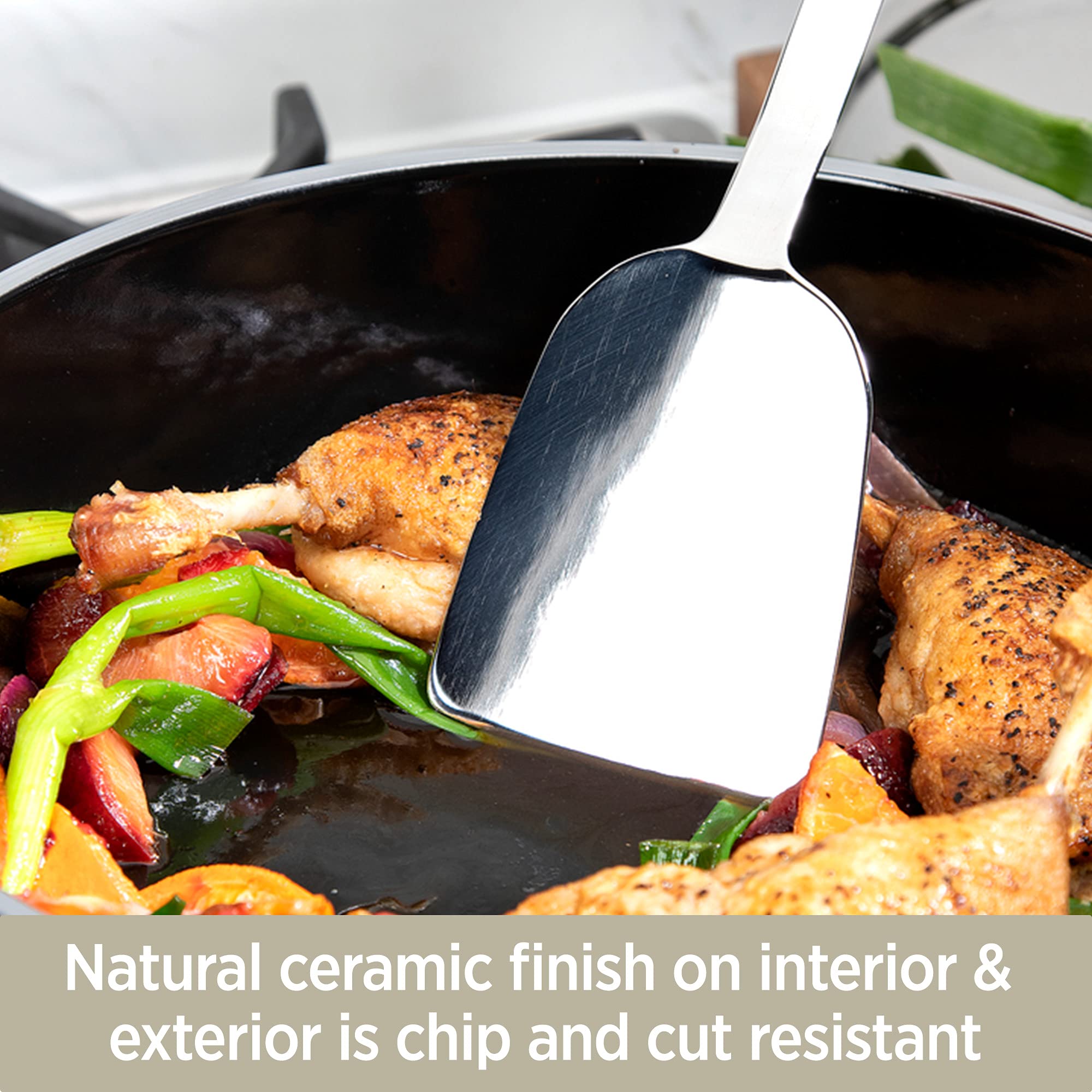 All-Clad FusionTec Ceramic Nonstick Fry Pan 9.5 Inch - Induction Compatible, Oven & Broiler Safe up to 500°F - Premium Cookware Set for Healthy Cooking - Perfect for Searing, Frying & Sauteing in Modern Kitchens