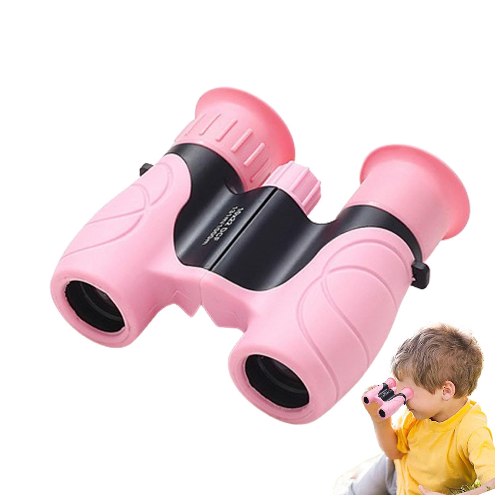 **Kids Telescope & Binoculars Set - 8X Magnification, Adjustable & Portable for Outdoor Adventures - Perfect for Hiking, Camping, Bird Watching & Early Education - Includes Storage Case & Neck Strap**