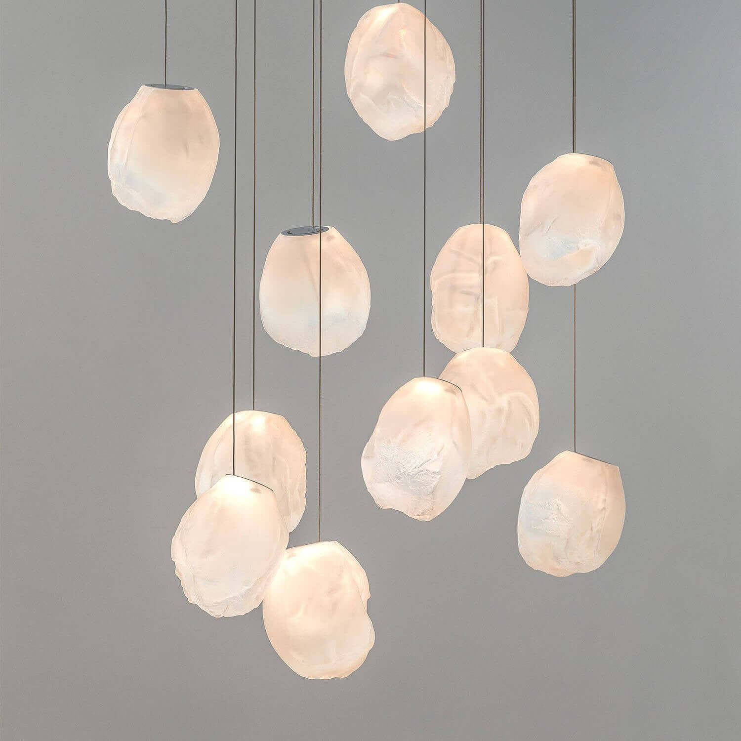 Stylish Blowing Liquid Glass Pendant Light - Modern Handcrafted Glass Chandelier for Dining Room, Kitchen Island & Bedroom Decor