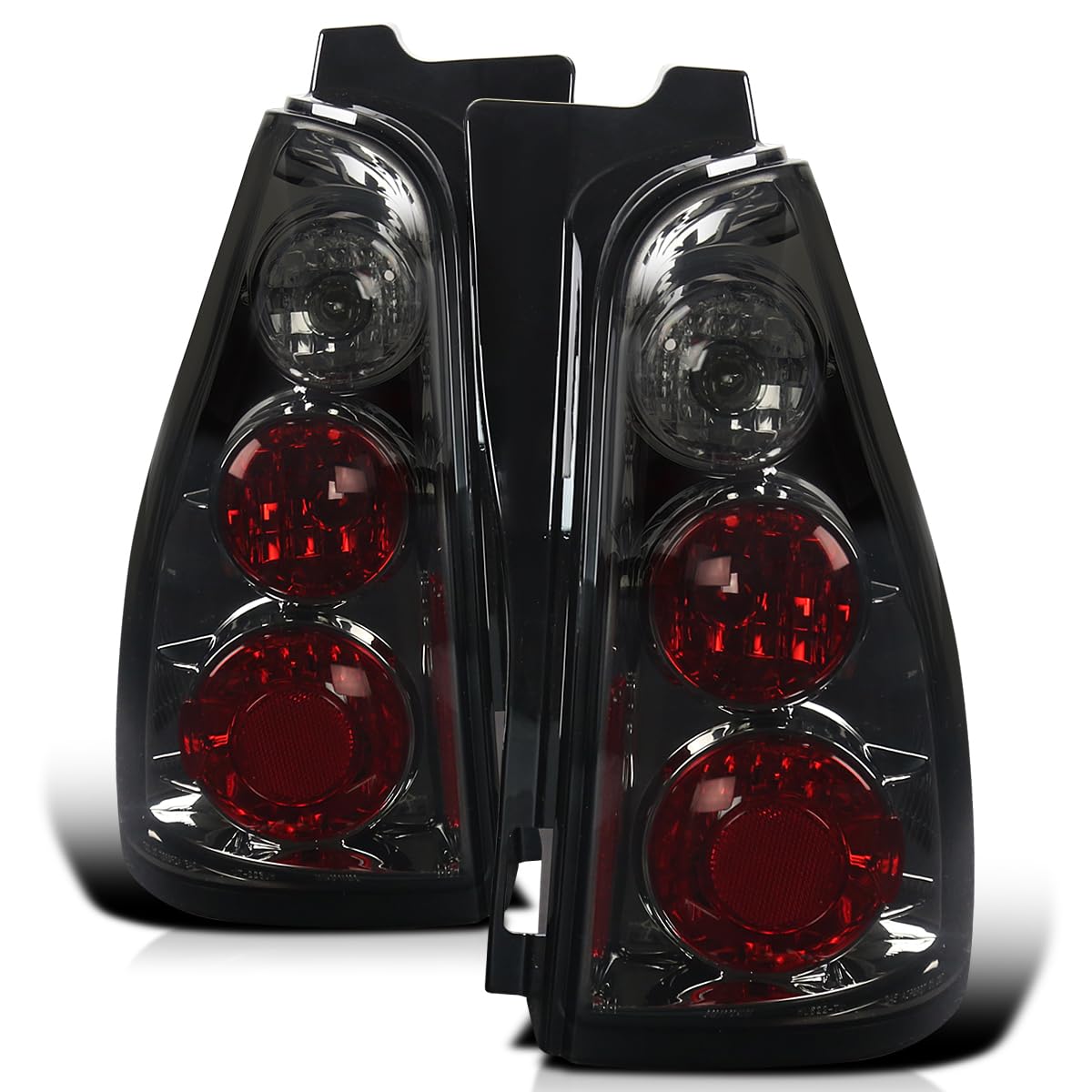 Spec-D Tuning Smoke Tail Lights for 2003-2005 Toyota 4Runner - Left & Right Pair Assembly - Upgrade Your Ride with Stylish LED Lighting for Night Driving & Enhanced Visibility
