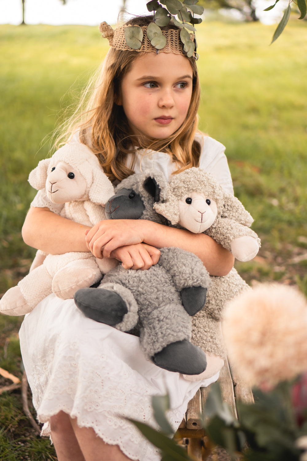 Sammy the Sheep Plush Toy - Soft Black Stuffed Animal for Kids, Perfect for Cuddling, Gifts, and Nursery Decor