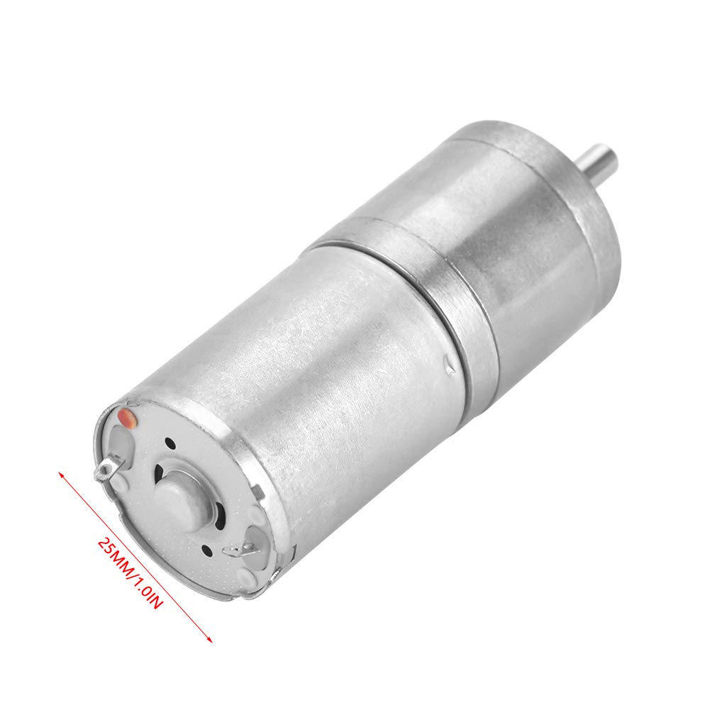 12V 400RPM High Torque DC Gear Motor - Metal Geared Reduction Motor for Electronic Locks, Smart Curtains, Automatic Doors | Perfect for Home Automation & DIY Projects