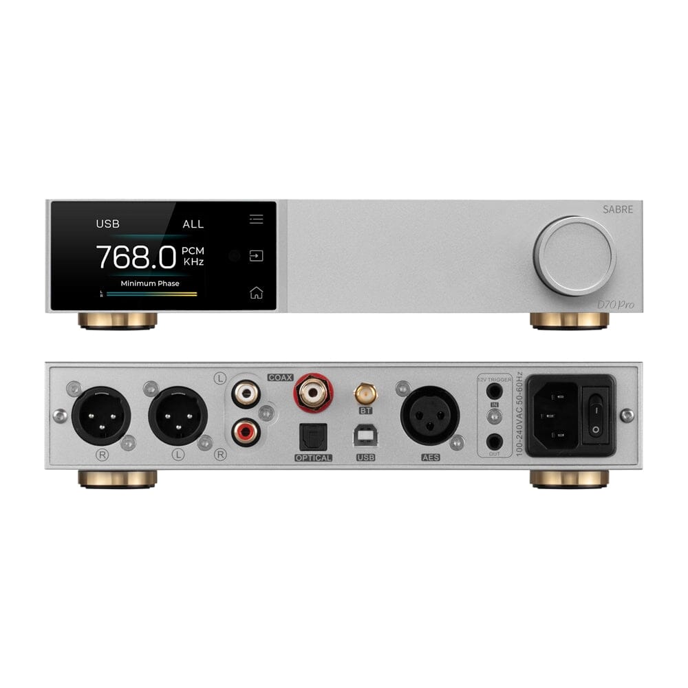 TOPPING D70Pro SABRE DAC ES9039SPRO XU316 Bluetooth 5.1 LDAC Aptx Adaptive HiFi Audio Decoder - High Resolution Digital-to-Analog Converter for Home Stereo, Studio & Audiophile Listening