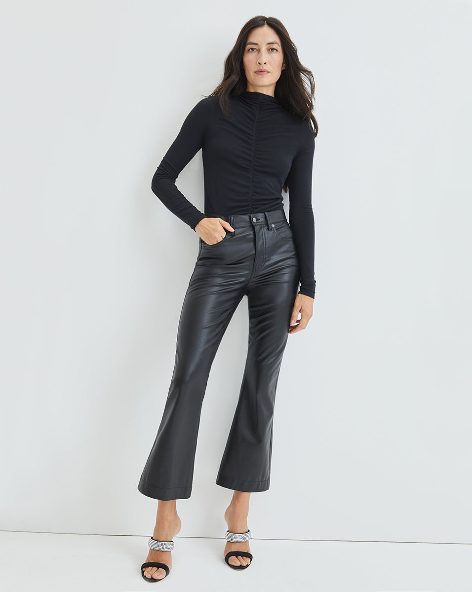 Carson Women's High Waist Kick Flare Pants - Retro 70s Bell Bottom Jeans for Women, Stretch Denim Comfort Fit - Perfect for Casual Outfits, Vintage Style, and Night Out Looks