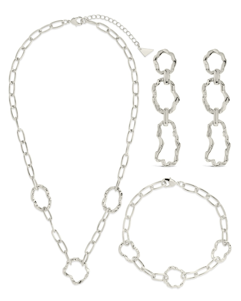 Premium Molten Metal Matching Set for Couples - Stylish & Durable Jewelry for Anniversaries, Weddings & Romantic Gifts