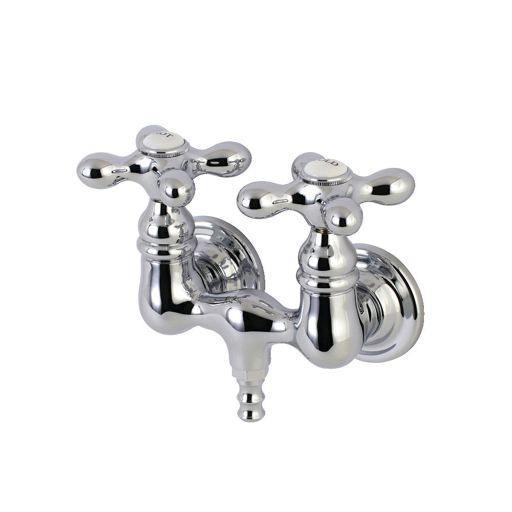 Kingston Brass AE37T5 Aqua Vintage 3-3/8 Inch Wall Mount Tub Faucet - Classic Bathroom Fixture for Vintage & Farmhouse Style Homes