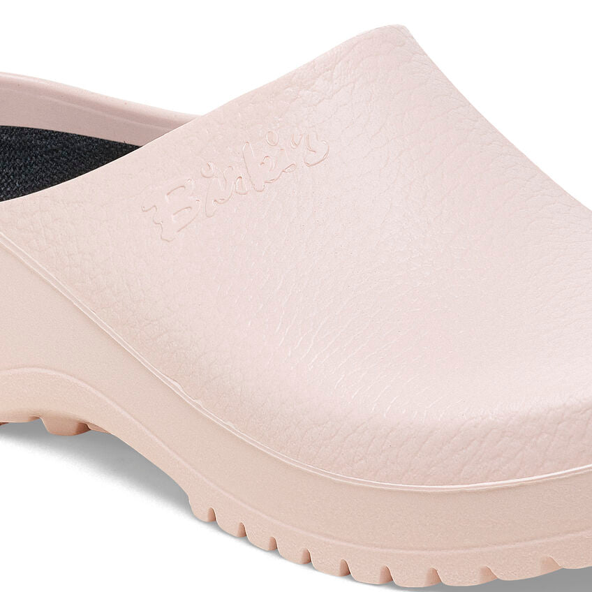 Birkenstock Women's Super Birki Polyurethane Clogs - Light Rose | Comfortable Slip-Resistant Shoes for Nurses, Chefs & Healthcare Workers