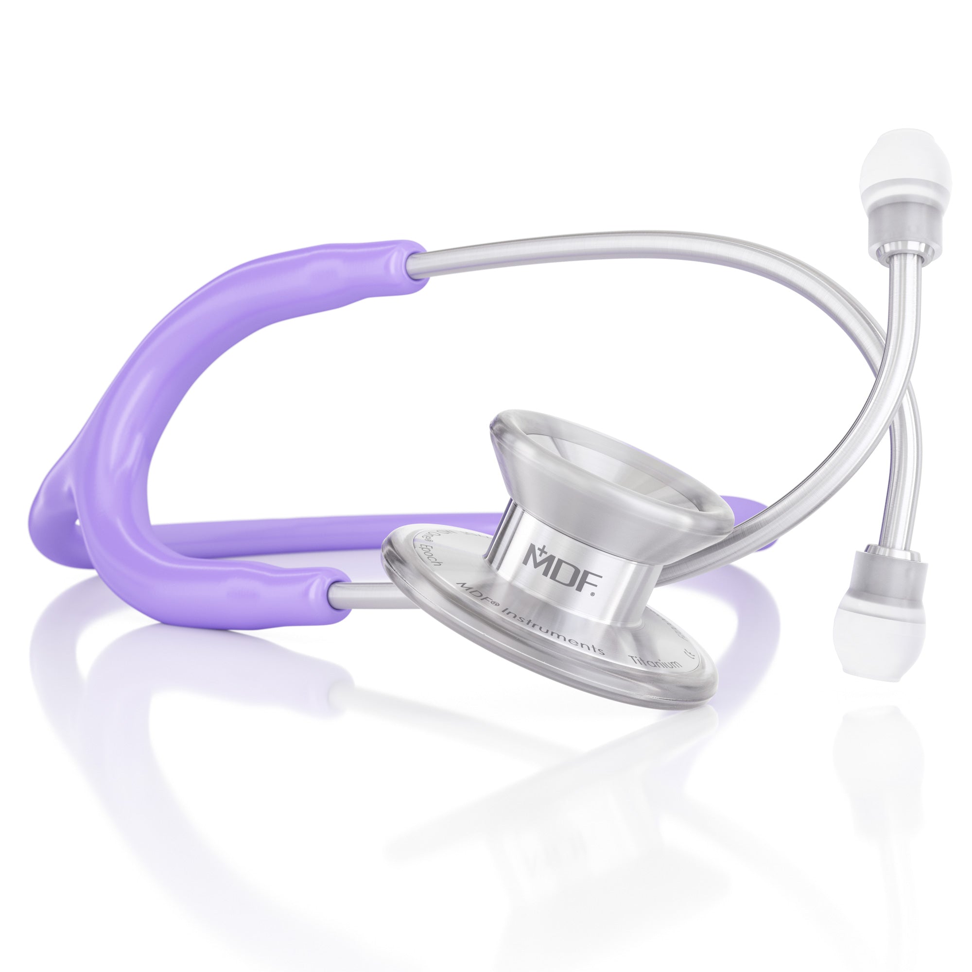 MD One® Epoch® Titanium Adult Stethoscope - Pastel Purple | Lightweight & Durable Medical Stethoscope for Doctors, Nurses & Healthcare Professionals | Ideal for Physical Exams, Cardiac & Respiratory Assessments