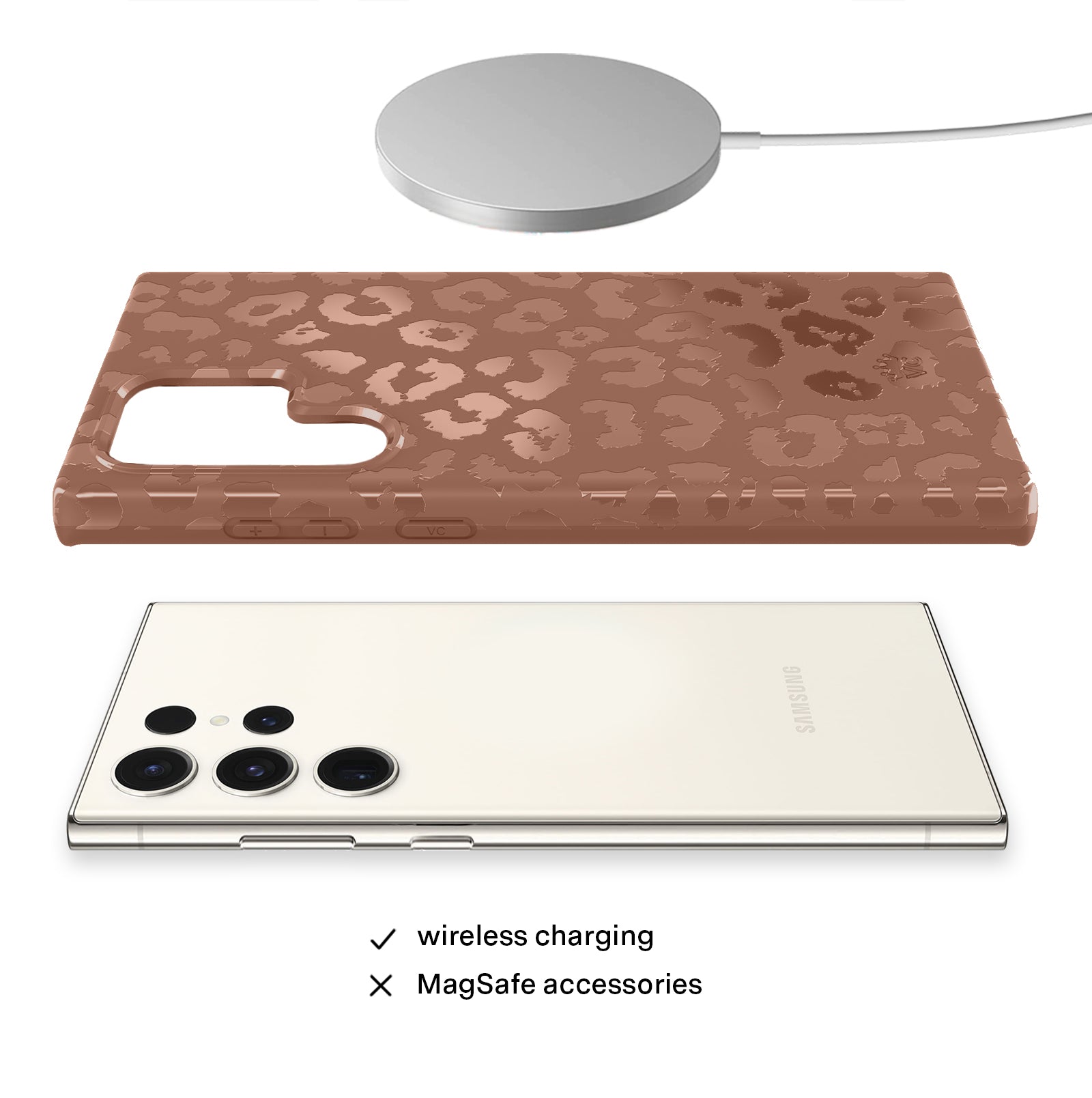 Samsung Galaxy Phone Case - Chocolate Leopard Print Design | Stylish & Durable Protective Cover for Everyday Use & Fashion Statement