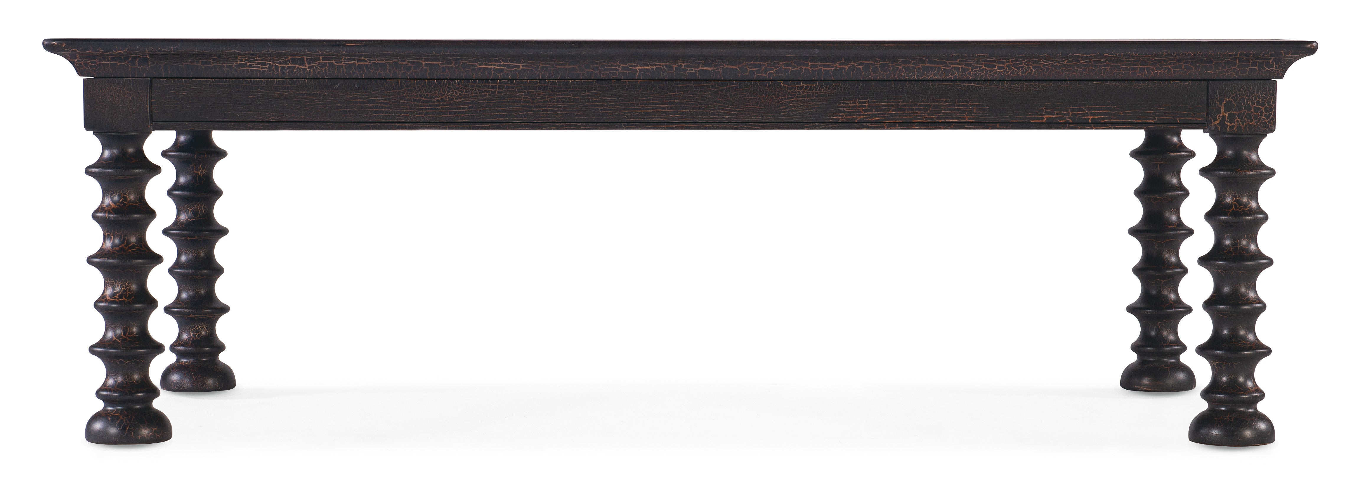Big Sky Turned Leg Cocktail Table - Stylish Wooden Coffee Table for Living Room, Lounge & Patio Decor - Perfect for Entertaining Guests & Relaxing