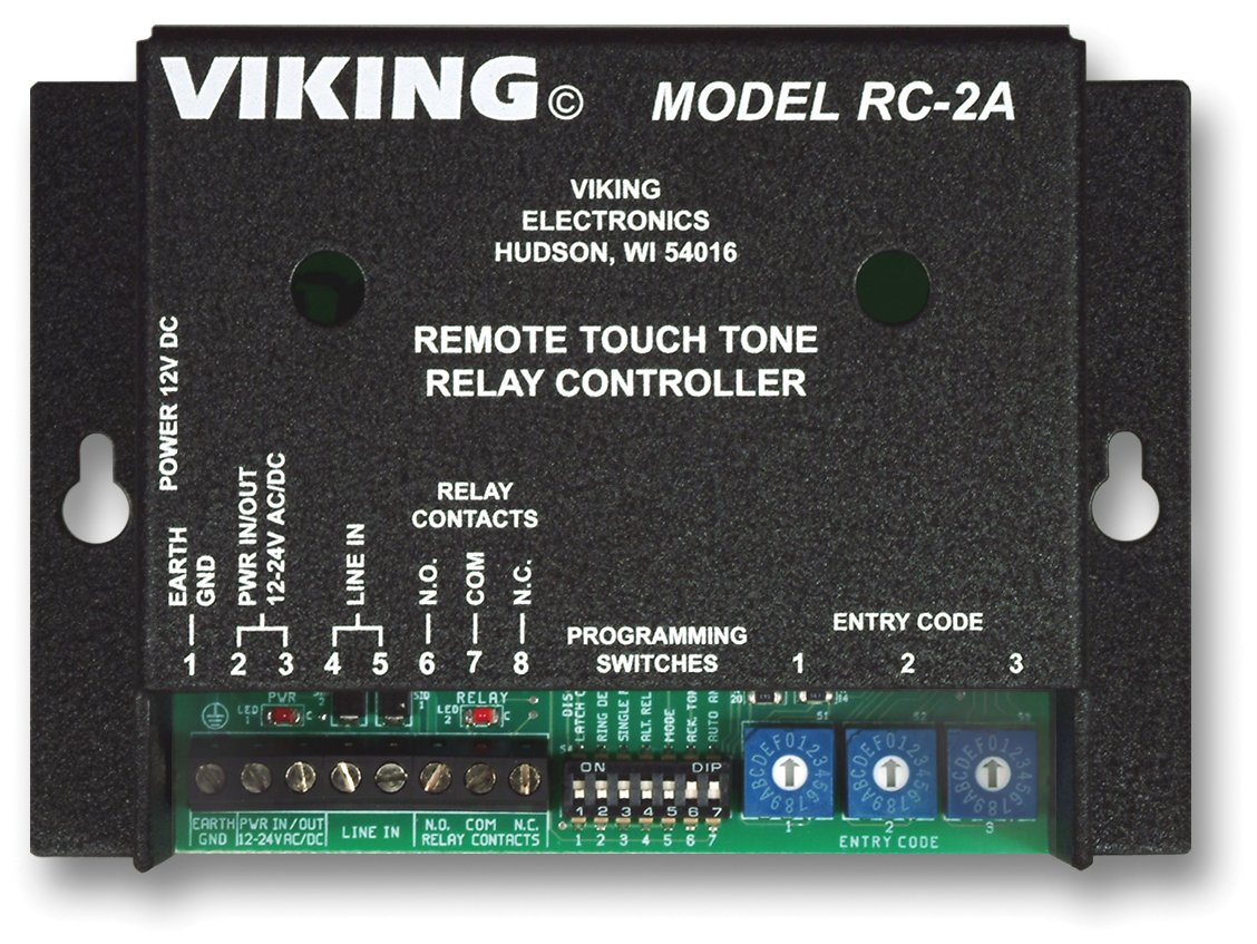 Viking Electronics Remote Touch Tone Controller - Telephone Modular Jacks with Selectable Ring Delay - Perfect for Home, Office & Business Phone Systems