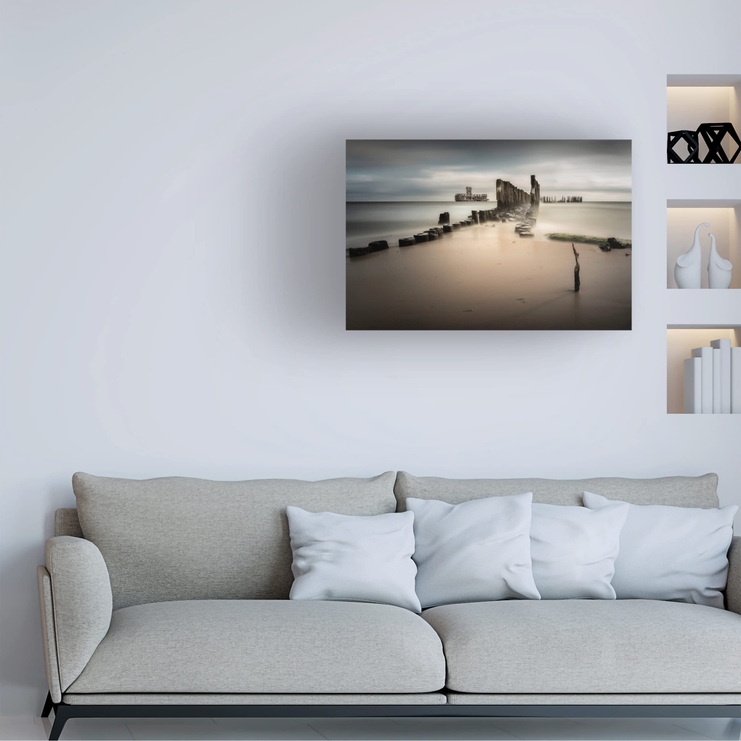 Trademark Fine Art 'Torpedownia' Canvas Print by Marian Kuric - Modern Abstract Wall Art for Living Room, Bedroom & Office Decor
