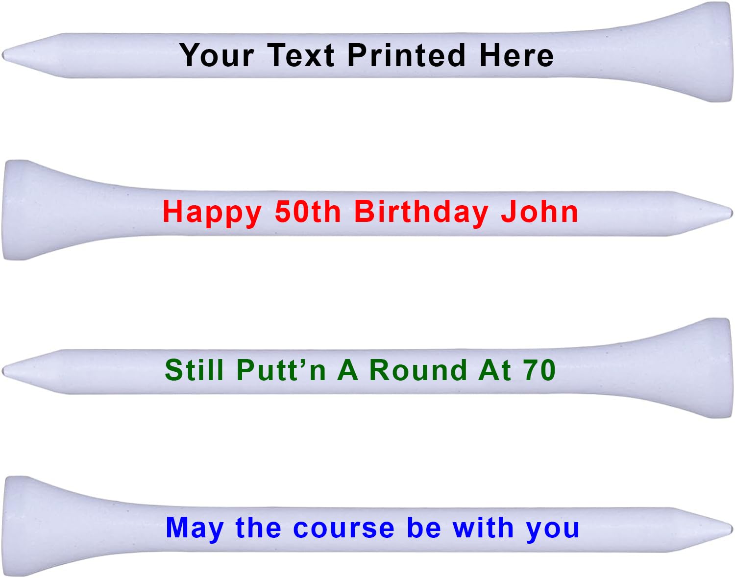 #1 Dad Personalized Golf Ball Gift Set - 3 Custom Golf Balls & 20 Tees - Perfect Father's Day, Birthday & Retirement Gifts for Golf Lovers