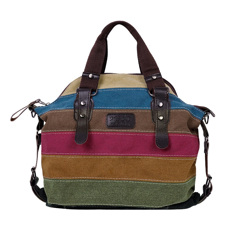 Stylish Patchwork Rainbow One Shoulder Crossbody Bag for Women - Perfect for Music Festivals, Beach Outings & Everyday Use