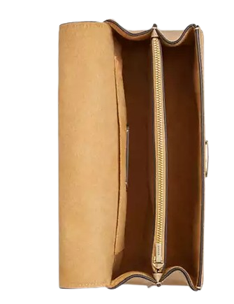 Coach Eliza Leather Top Handle Bag with Gold-Tone Hardware - Perfect for Work, Travel & Everyday Use
