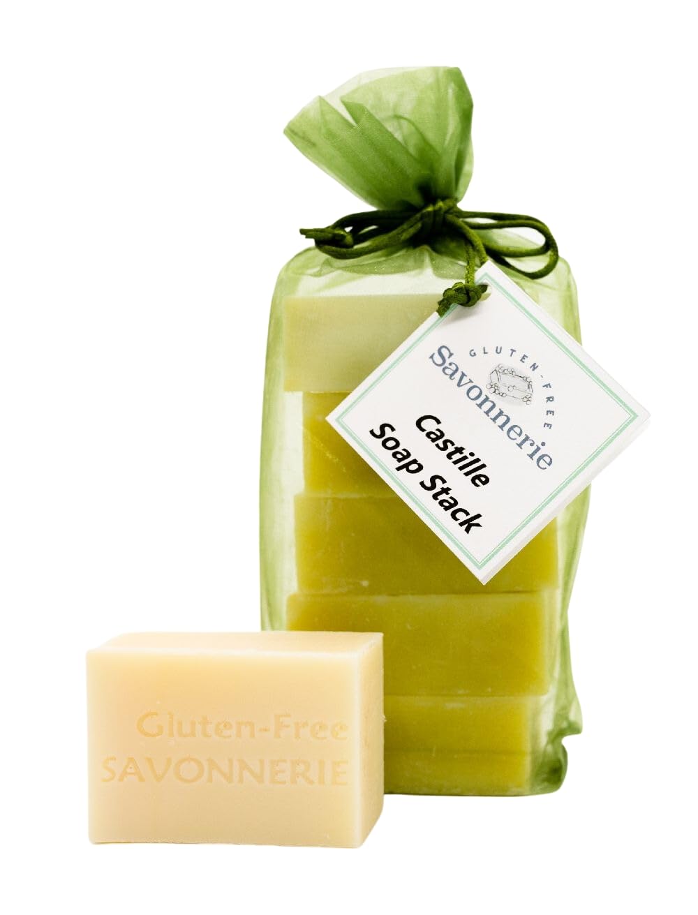 Organic Castile Soap Bar Set - 100% Natural Vegan Soap for Face, Body & Hair - Eco-Friendly Travel Soap Bars for Camping, Gym & Home Use