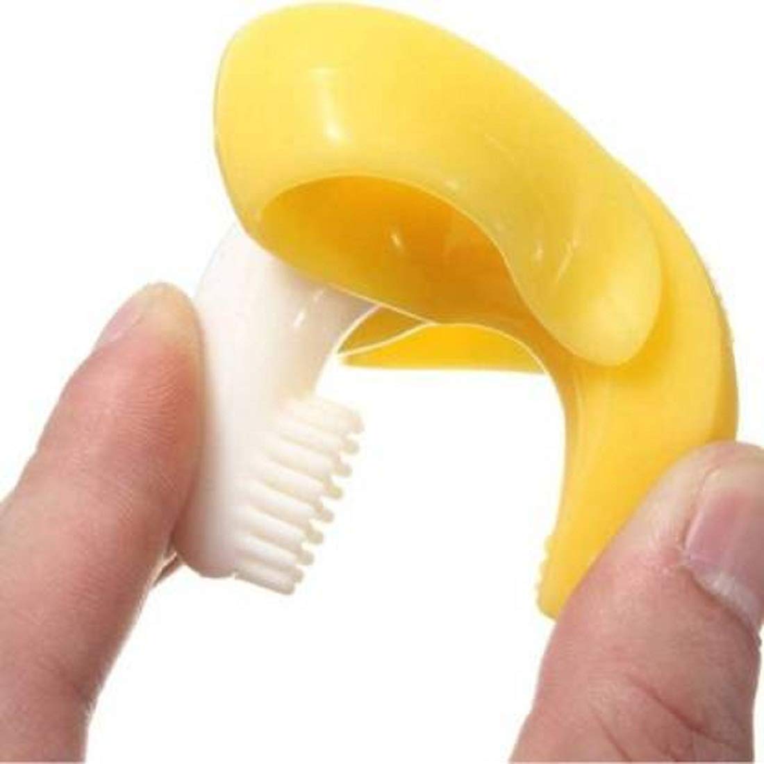 Organic Baby Banana Toothbrush & Teether - BPA-Free Silicone Infant Training Toothbrush with Soft Bristles - Safe Chew Toy for Teething Babies & Toddlers (Multicolor) - Perfect for Early Oral Care & Soothing Sore Gums During Teething