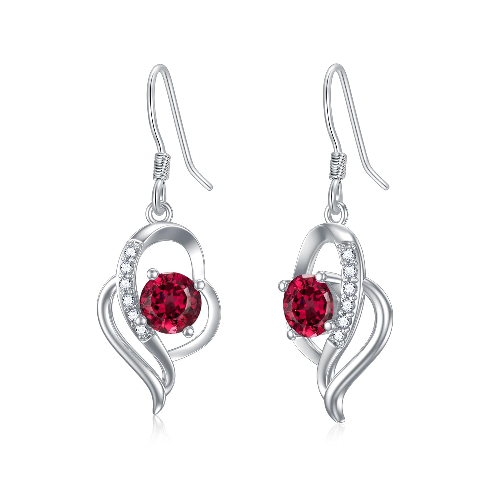 Seiyang 925 Sterling Silver Birthstone Dangle Earrings for Women - Elegant Fine Jewelry Gift for Birthday, Anniversary, Graduation | Perfect for Parties, Weddings & Everyday Wear