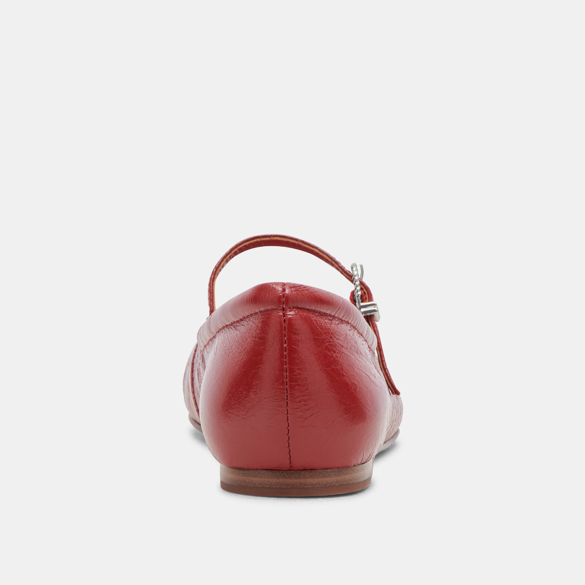 REYES Women's Ballet Flats - Red Crinkle Patent Leather Slip-On Shoes for Comfort & Style | Perfect for Work, Casual Outfits & Travel