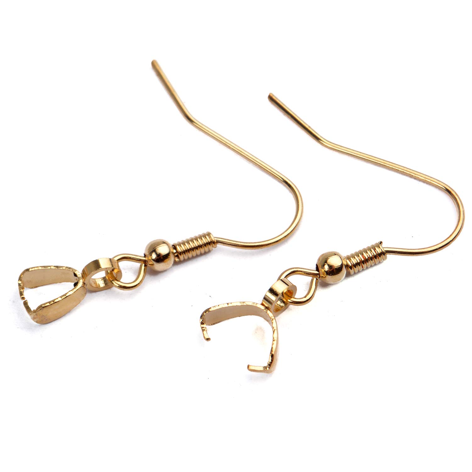 Hypoallergenic Stainless Steel Earring Hooks 50pcs - DIY Jewelry Making for Crafts & Gifts