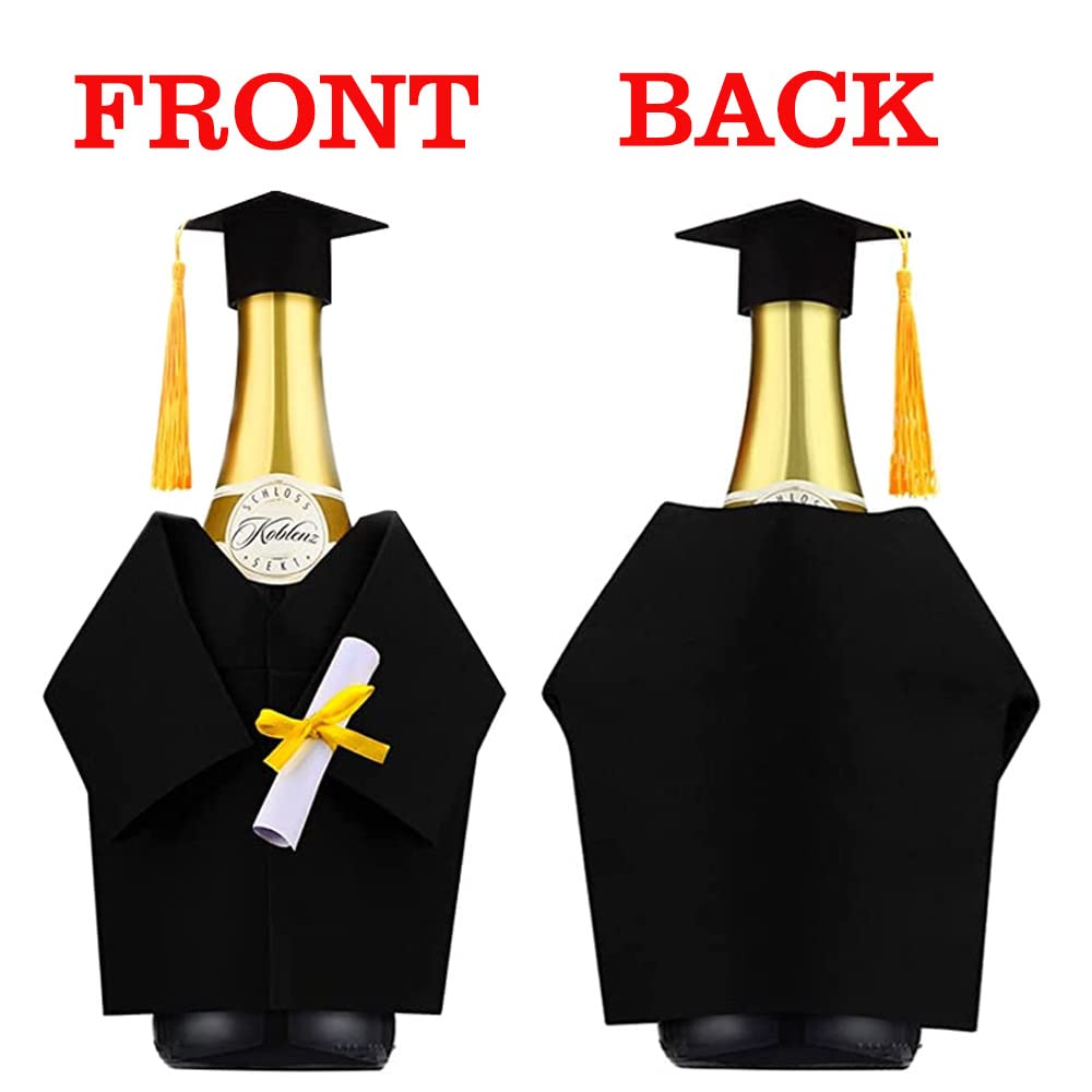 50-Pack Graduation Wine Bottle Covers & Bags Set - Elegant Wine Accessories for Graduation Party Decor, Senior Pictures & Gifts - Perfect for Graduation Celebrations, Photo Props & Party Supplies