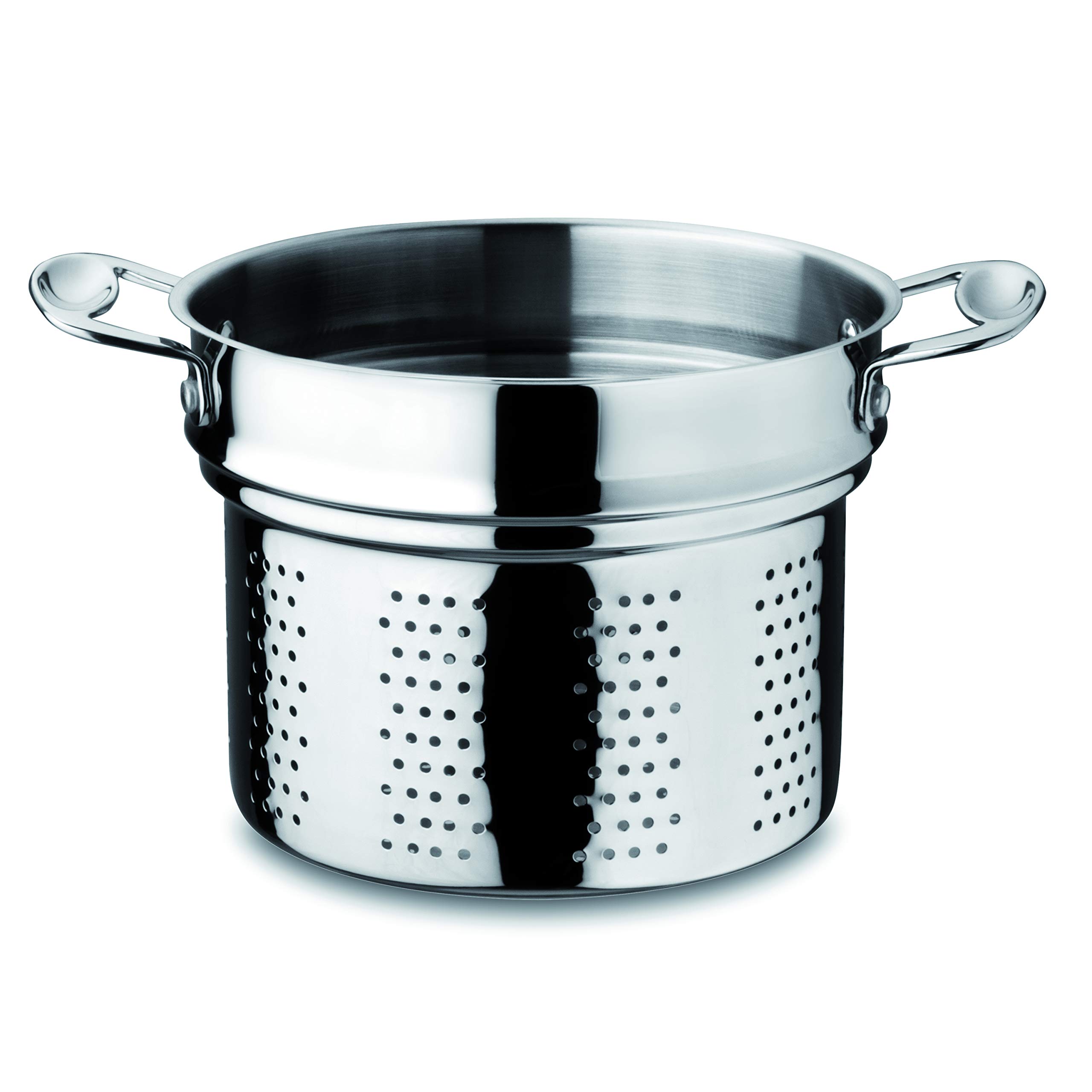 Mepra Glamour Stone 30217222 Stainless Steel Pasta Insert Pot – Dishwasher Safe Kitchen Cookware for Pasta, Soup & Vegetables | Perfect for Home Cooking & Restaurant Use