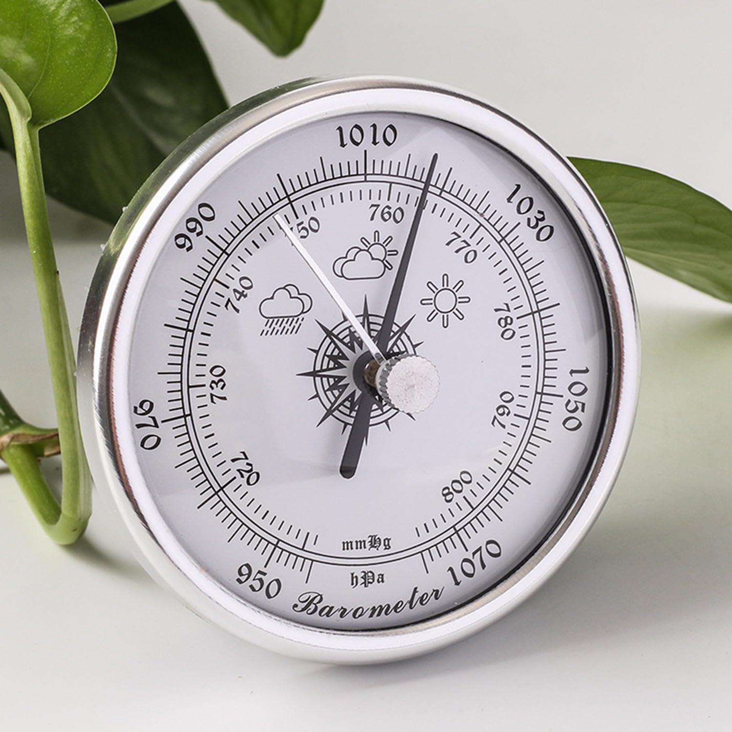 **Precision Barometer with Thermometer & Hygrometer - Home Wall Hanging Weather Station, Indoor/Outdoor Barometric Pressure Gauge for Fishing, Boating, Baby Room & Office Use**