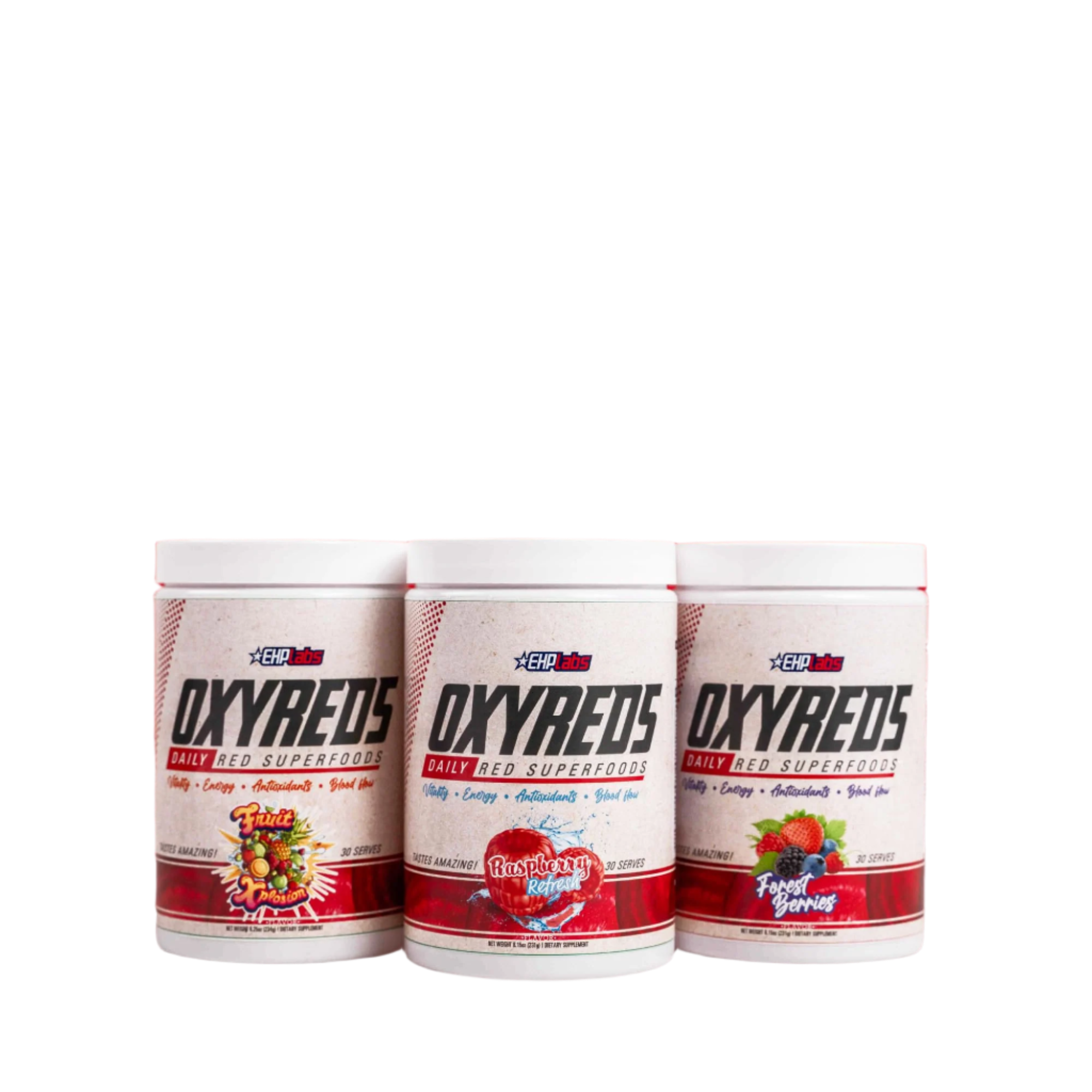 EHP Labs OxyReds Nitric Oxide Booster Supplement - 30 Servings for Enhanced Blood Flow, Energy & Performance | Pre-Workout, Post-Workout & Daily Fitness Support