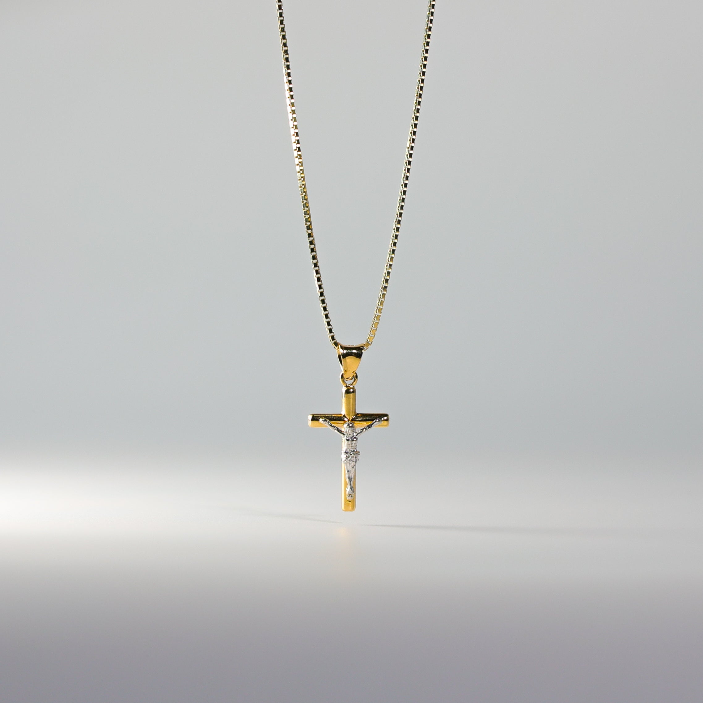 Gold Jesus Crucifix Cross Pendant Necklace - Model 49 - Religious Jewelry for Men & Women - Perfect for Church, Baptism, Weddings & Everyday Faith Wear