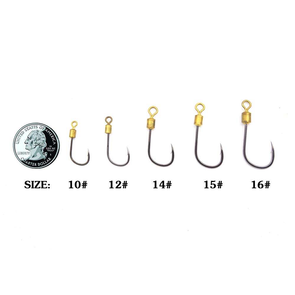 5-Piece Fishing Hook Rig with 7-Strand Nylon Coated Leader - Includes Swivel, Snap & Hooks for Saltwater & Freshwater Fishing - Perfect for Bass, Trout & Catfish Angling