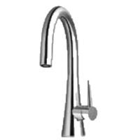 SEBA 4000 BN Contemporary Brushed Nickel Bar Faucet - Modern Kitchen Sink Faucet for Bar, Prep Sink, Wet Bar & Commercial Use