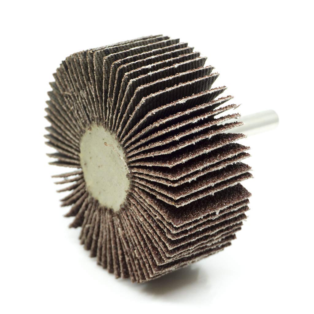 Benchmark Abrasives 10-Pack 2-1/2 Inch Aluminum Oxide Flap Wheel with 1/4