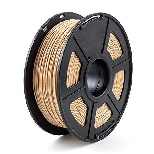 SRY-Holster HH-DYHC 3D Printer Filament - 1.75mm PLA ABS 1kg Spool (±0.02mm Tolerance) for 3D Printers & Pens - Wood Grain Finish - Perfect for DIY Projects, Prototyping & Creative Modeling