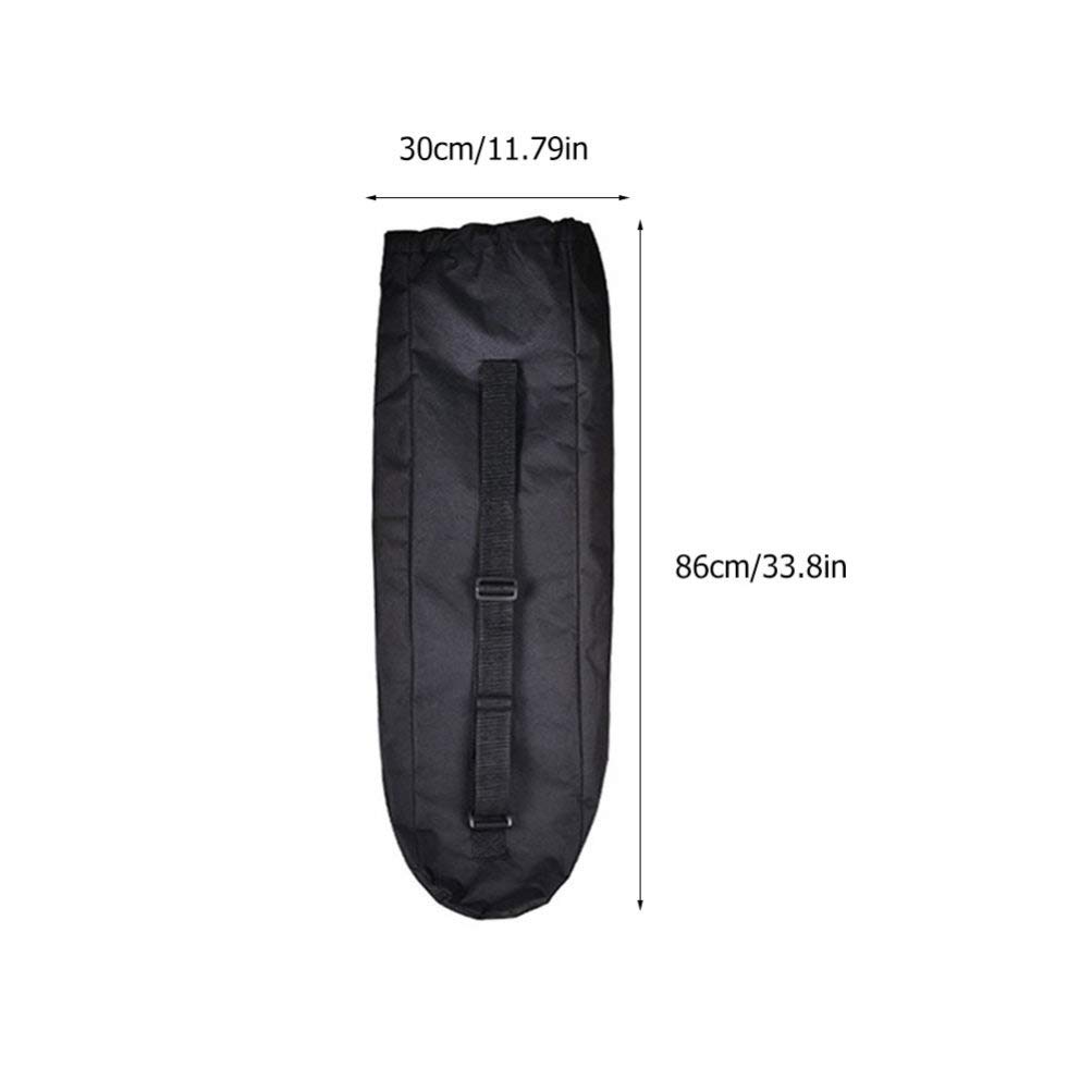 BESPORTBLE Adjustable Skateboard Backpack - Durable Carry Bag for Longboard, Dance Board & Kids Skateboard - Hands-Free Shoulder Strap (Black) - Perfect for Commuting, School & Skate Park Adventures