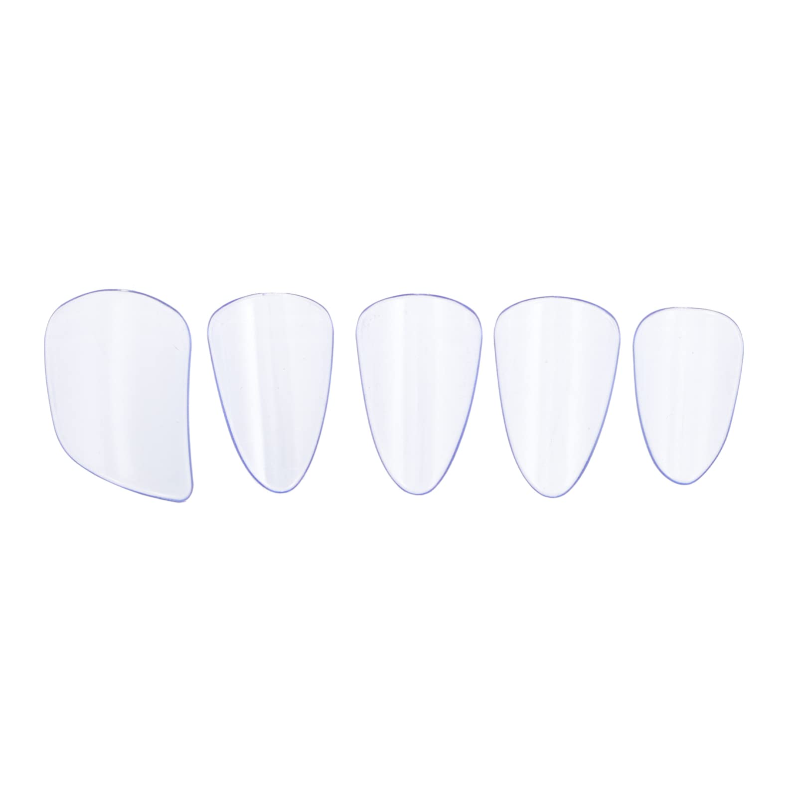 5pcs PC Pipa Nails - Finger Nail Protectors for Guzheng & Pipa Instruments, Thumb Picks for Guitar, Polycarbonate Protective Covers for Adults - Perfect for Traditional Chinese Music Performance & Practice