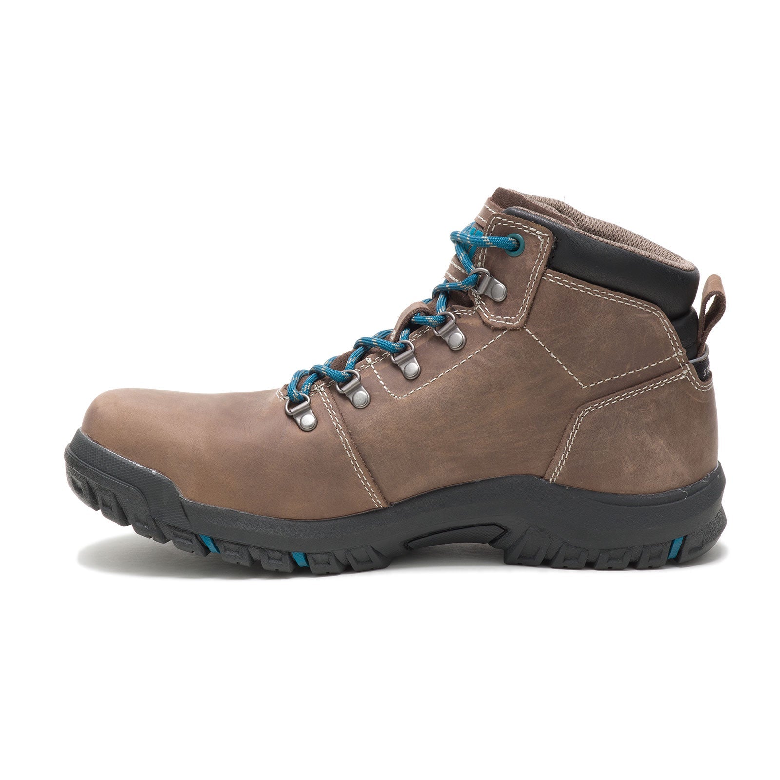 Mae Women's Steel Toe Waterproof Work Boots - Light Brown Safety Shoes for Construction, Hiking & Outdoor Work
